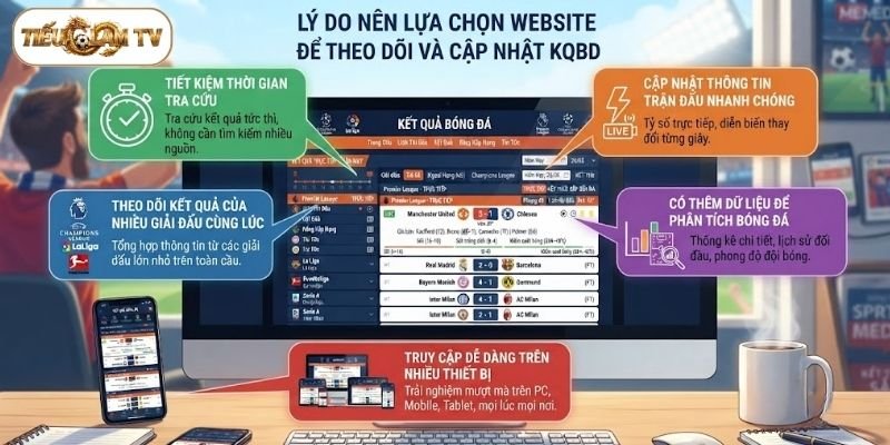 Lý do bạn nên chọn website để theo dõi KQBD