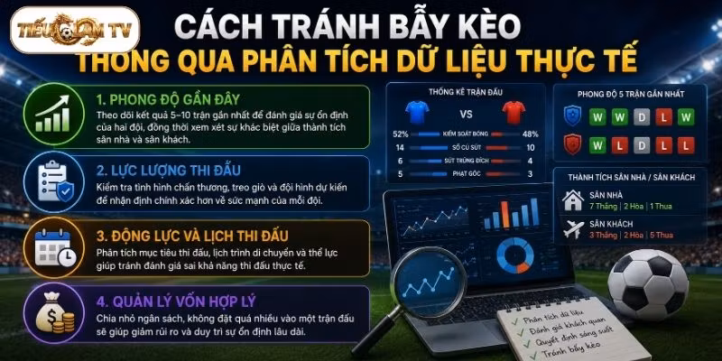 Cách tránh bẫy kèo thông qua phân tích dữ liệu thực tế
