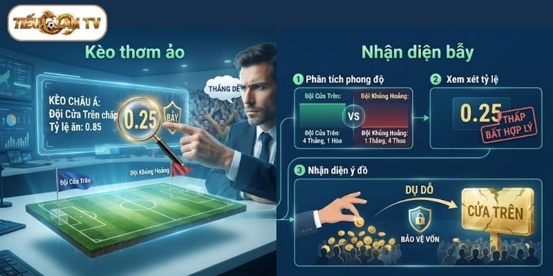 Kinh nghiệm đọc kèo để nhận diện bẫy kèo dụ và kèo thơm ảo