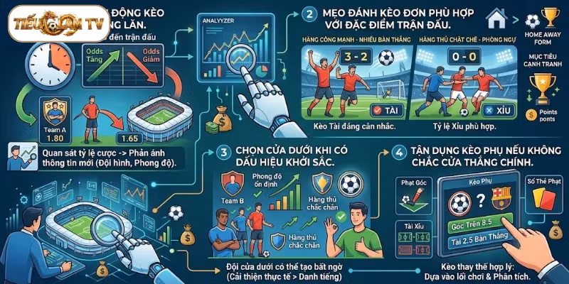 Mẹo đánh kèo đơn khi tham gia bóng đá
